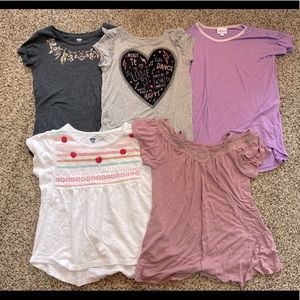 Girls Short Sleeve Tops